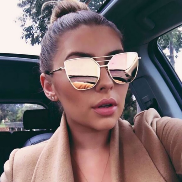 Purple Gold Vintage Aviator Glasses - Picture 2 of 2